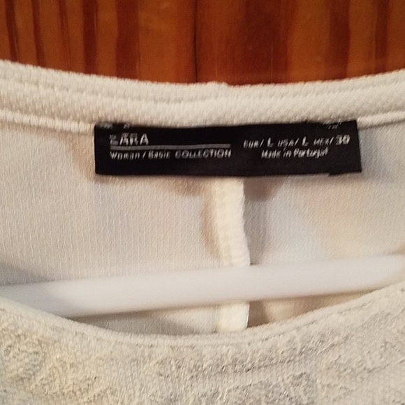 Zara white snakeskin texture stretch knit dress - Picture 5 of 5